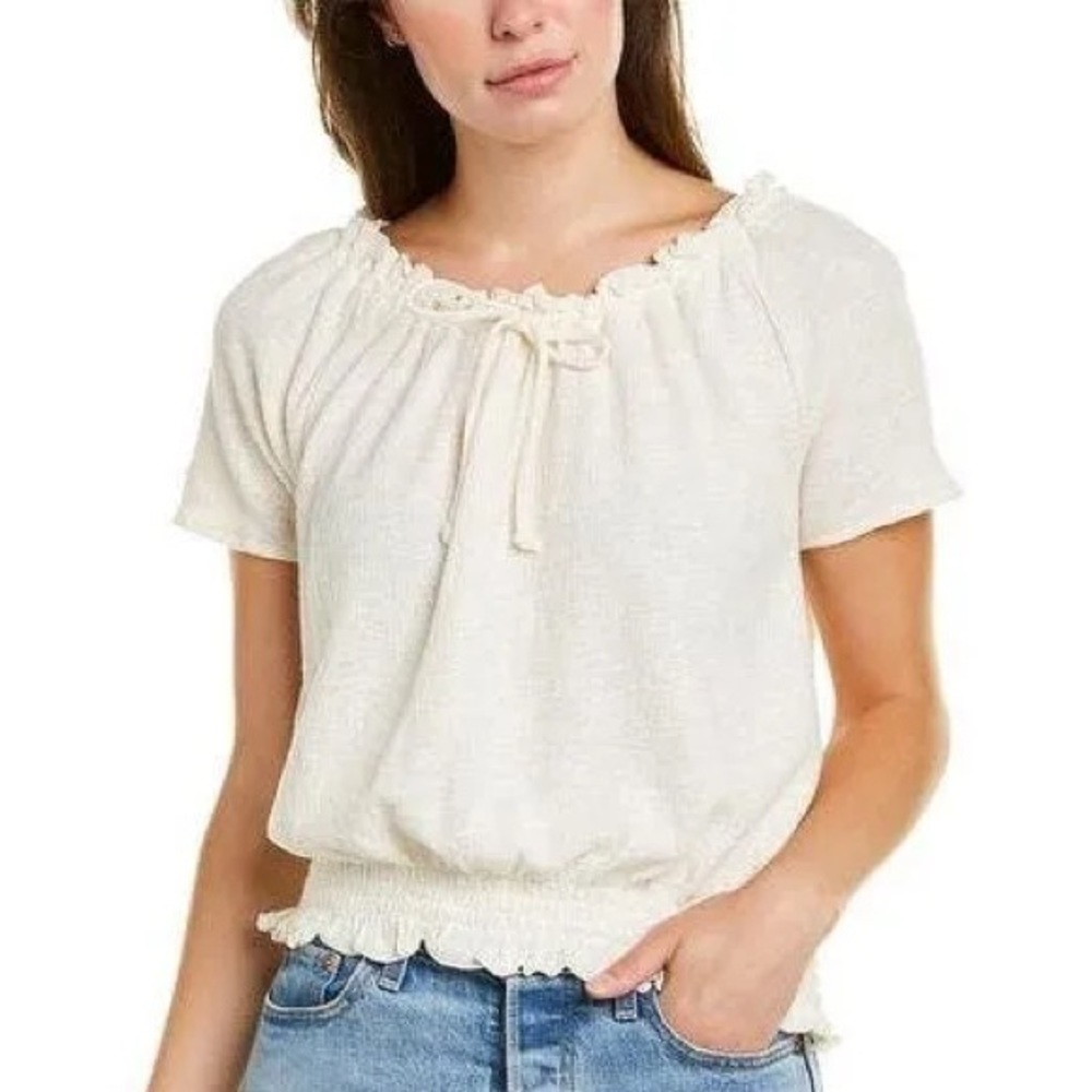Madewell Texture & Thread Drawstring Top - Picture 4 of 5